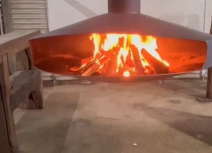 Chimenea aérea con giro en 360°